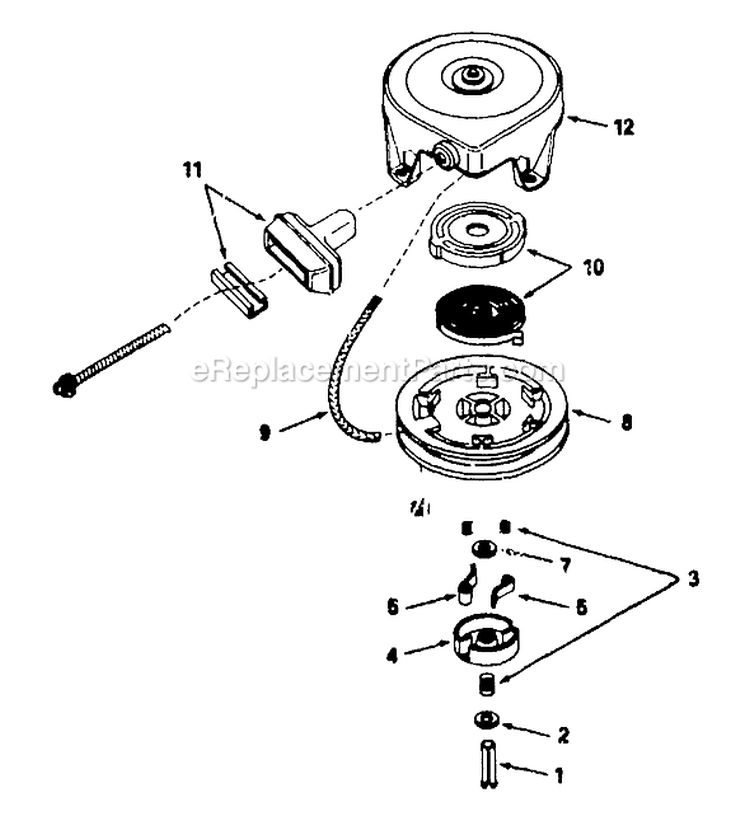 Page D Diagram and Parts List for 9085-2  Briggs and Stratton Generator